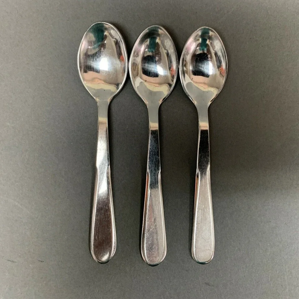 Inox Baby Dessert‎ Spoons Lot of 3